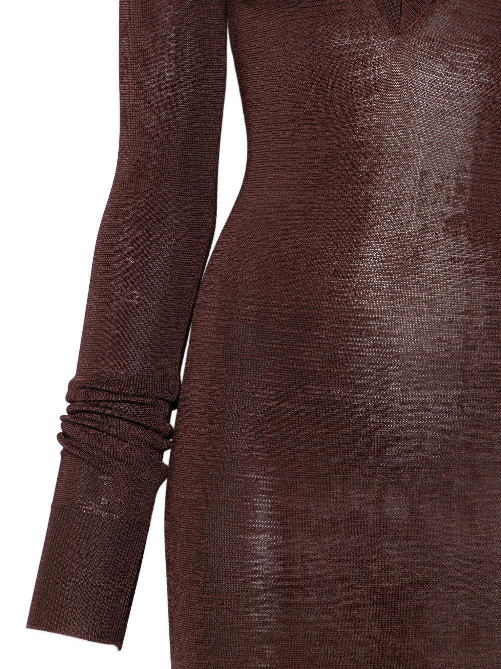 ABITO LUNGO SCOLLO A V in marrone Entire Studios - donna 