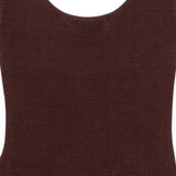 ABITO MIDI SCOLLO ROTONDO IN MARRONE Entire Studios - donna 