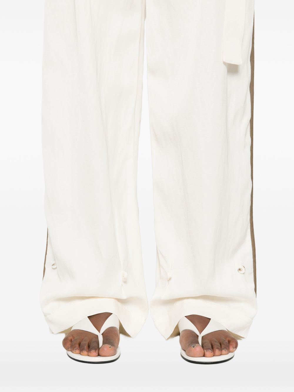 Pantaloni con taschein bianco Entire Studios - donna 