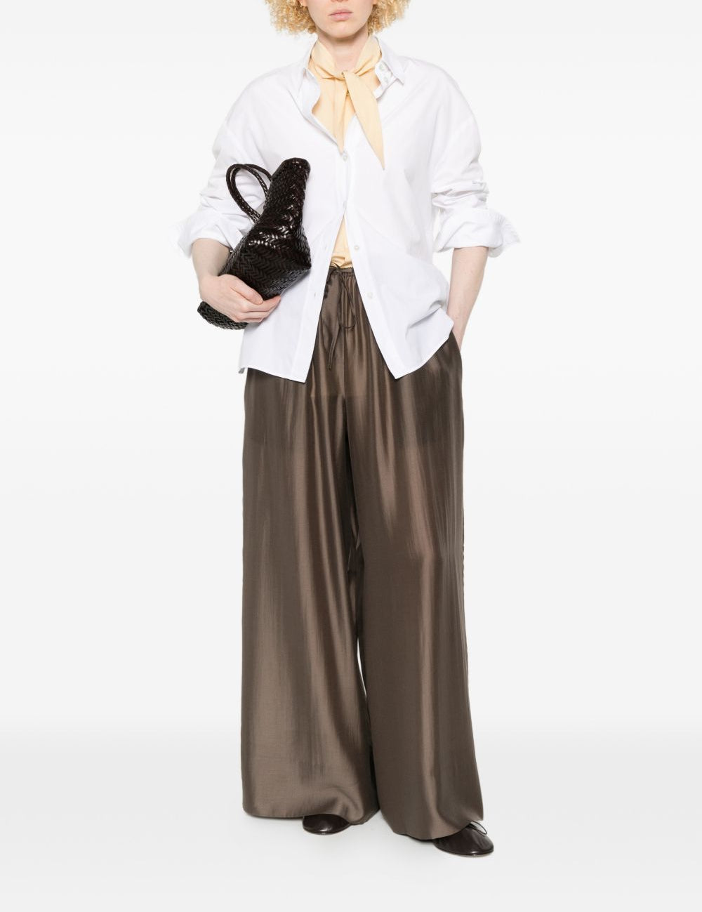Pantaloni Vento a gamba ampia in marrone Entire Studios - donna 