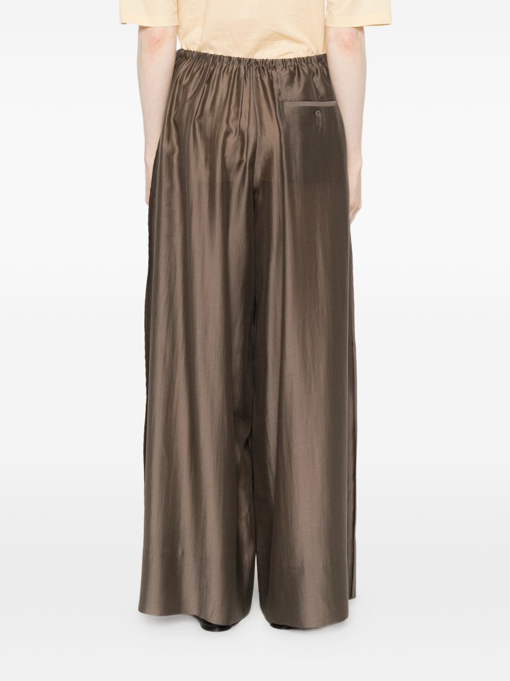 Pantaloni Vento a gamba ampia in marrone Entire Studios - donna 