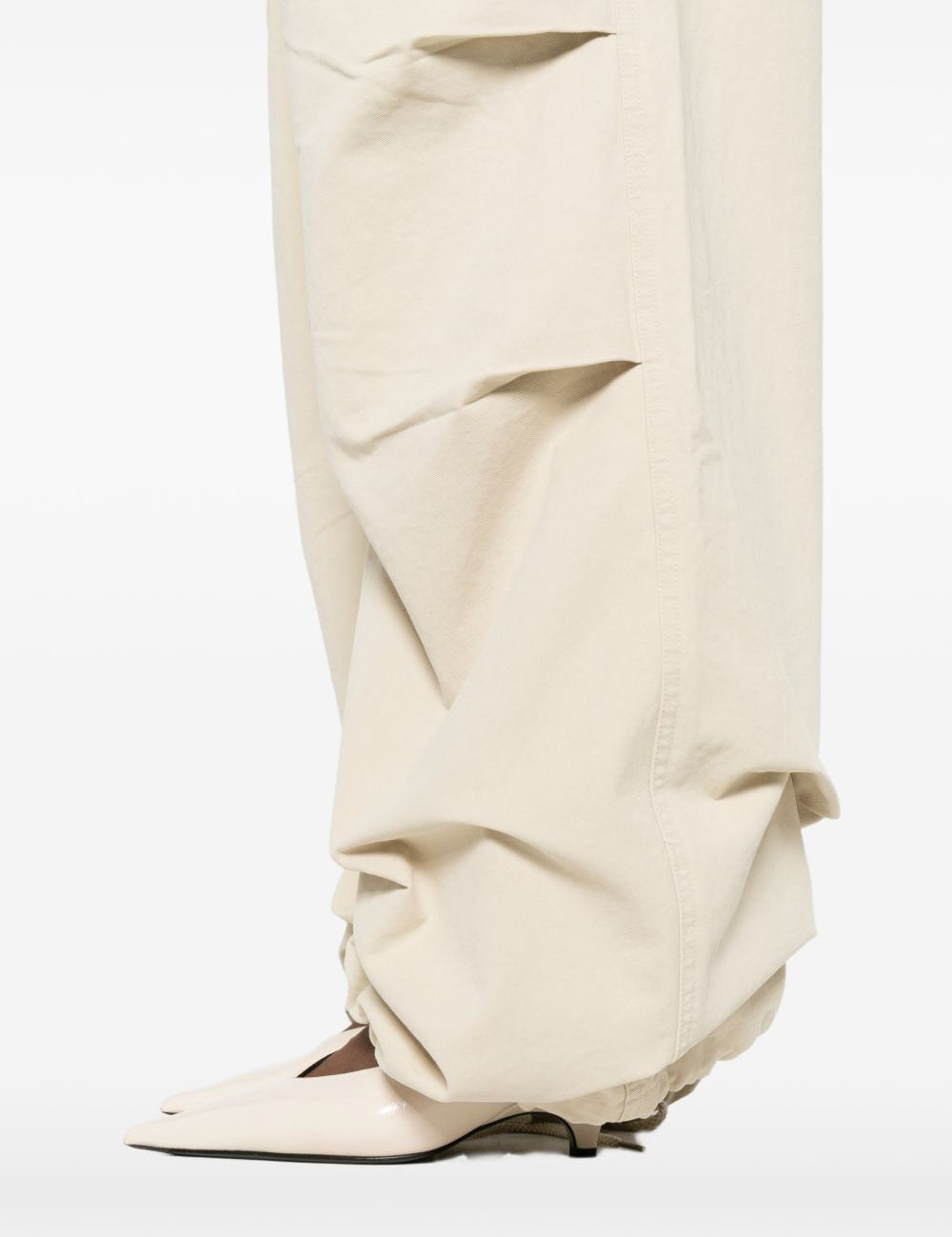 Pantaloni cargo con coulisse in beige Entire studios - unisex 