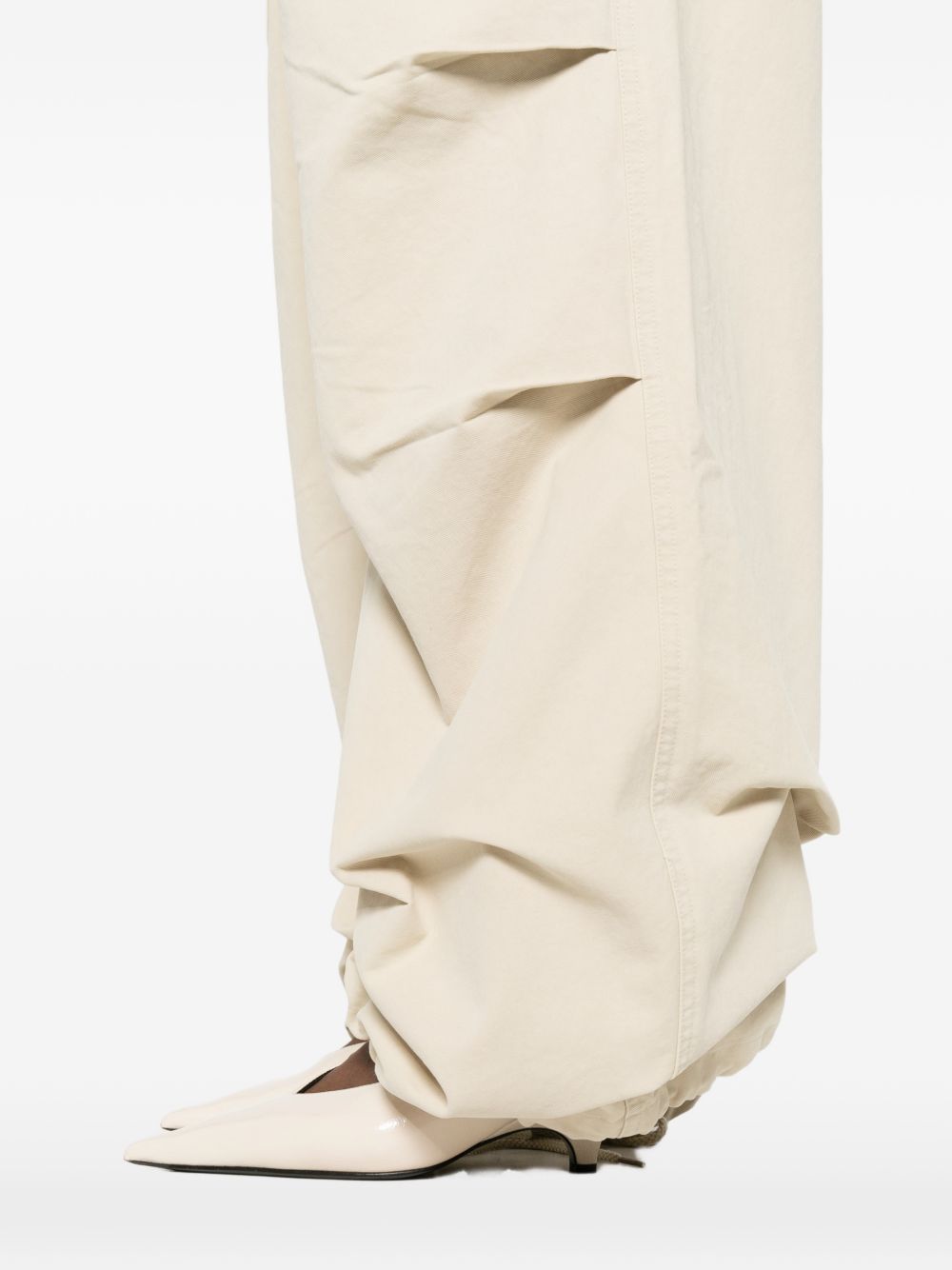 Pantaloni cargo con coulisse in beige Entire studios - unisex 