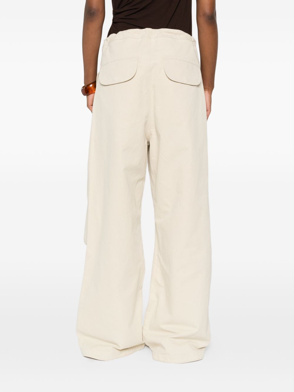 Pantaloni cargo con coulisse in beige Entire studios - unisex 