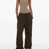 Pantaloni cargo con coulisse in marrone Entire studios - unisex 