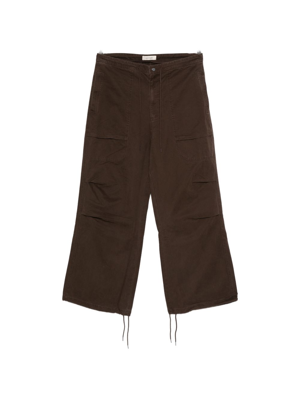 Pantaloni cargo con coulisse in marrone Entire studios - unisex 