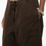 Pantaloni cargo con coulisse in marrone Entire studios - unisex 