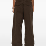Pantaloni cargo con coulisse in marrone Entire studios - unisex 