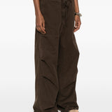 Pantaloni cargo con coulisse in marrone Entire studios - unisex 