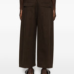 Pantaloni a gamba ampia in marrone Entire studios - donna 