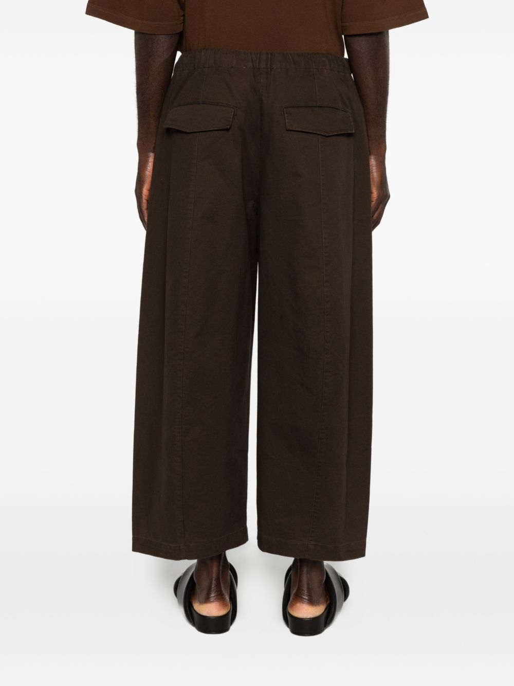 Pantaloni a gamba ampia in marrone Entire studios - donna 