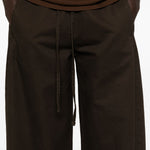 Pantaloni a gamba ampia in marrone Entire studios - donna 