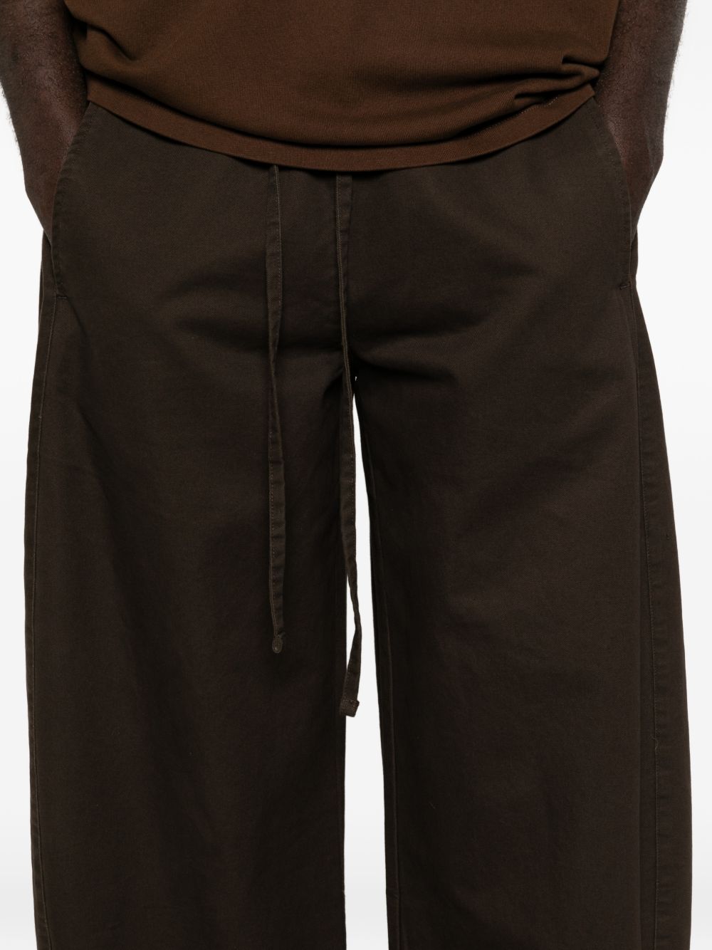 Pantaloni a gamba ampia in marrone Entire studios - donna 