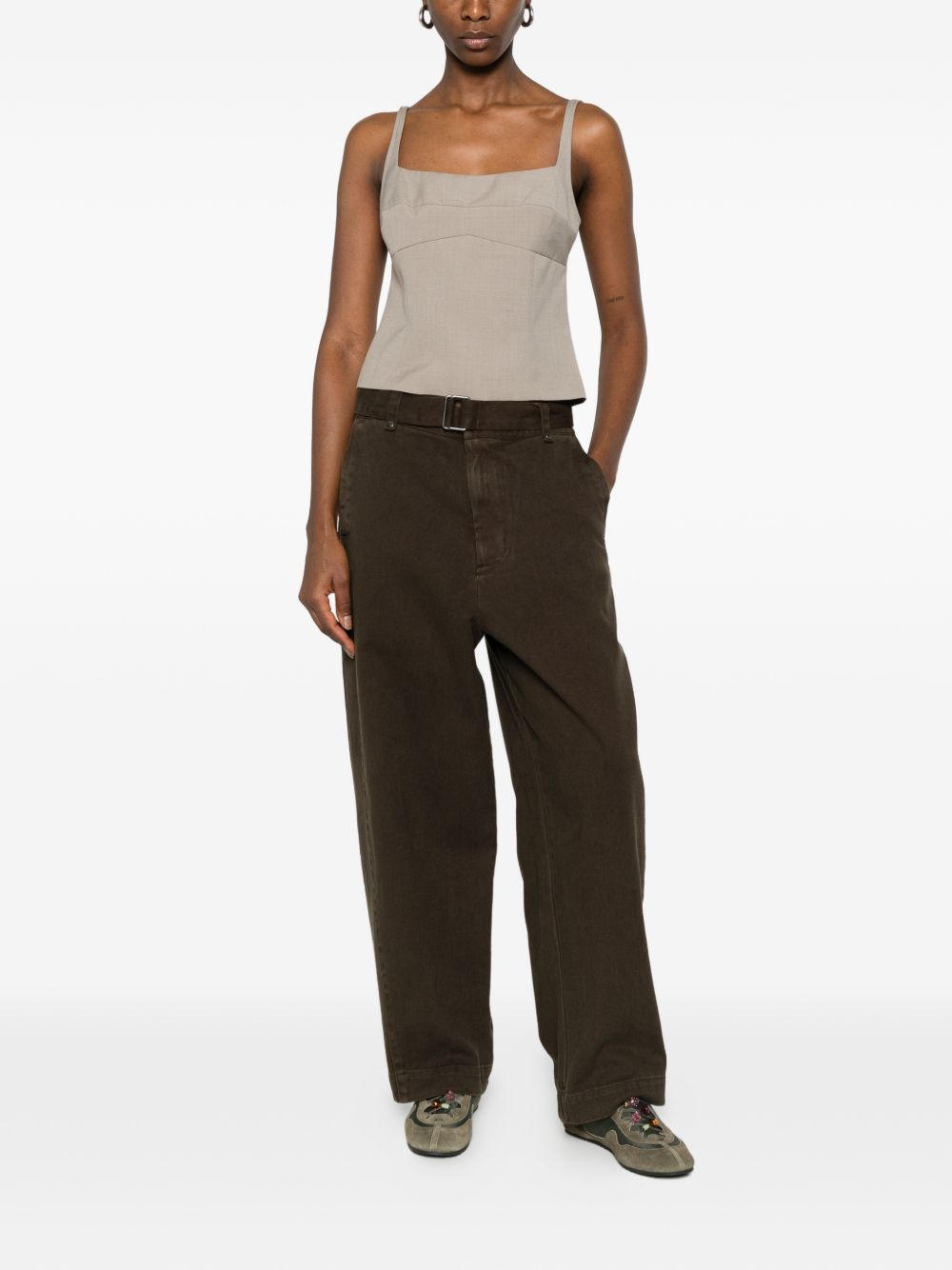Pantaloni con cintura Gully in marrone Entire Studios - unisex 