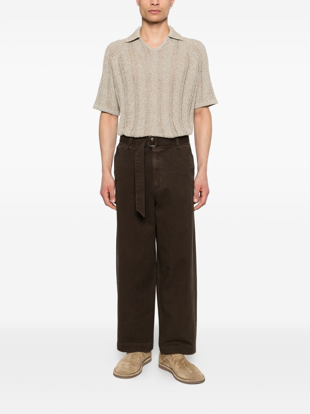 Pantaloni con cintura Gully in marrone Entire Studios - unisex 