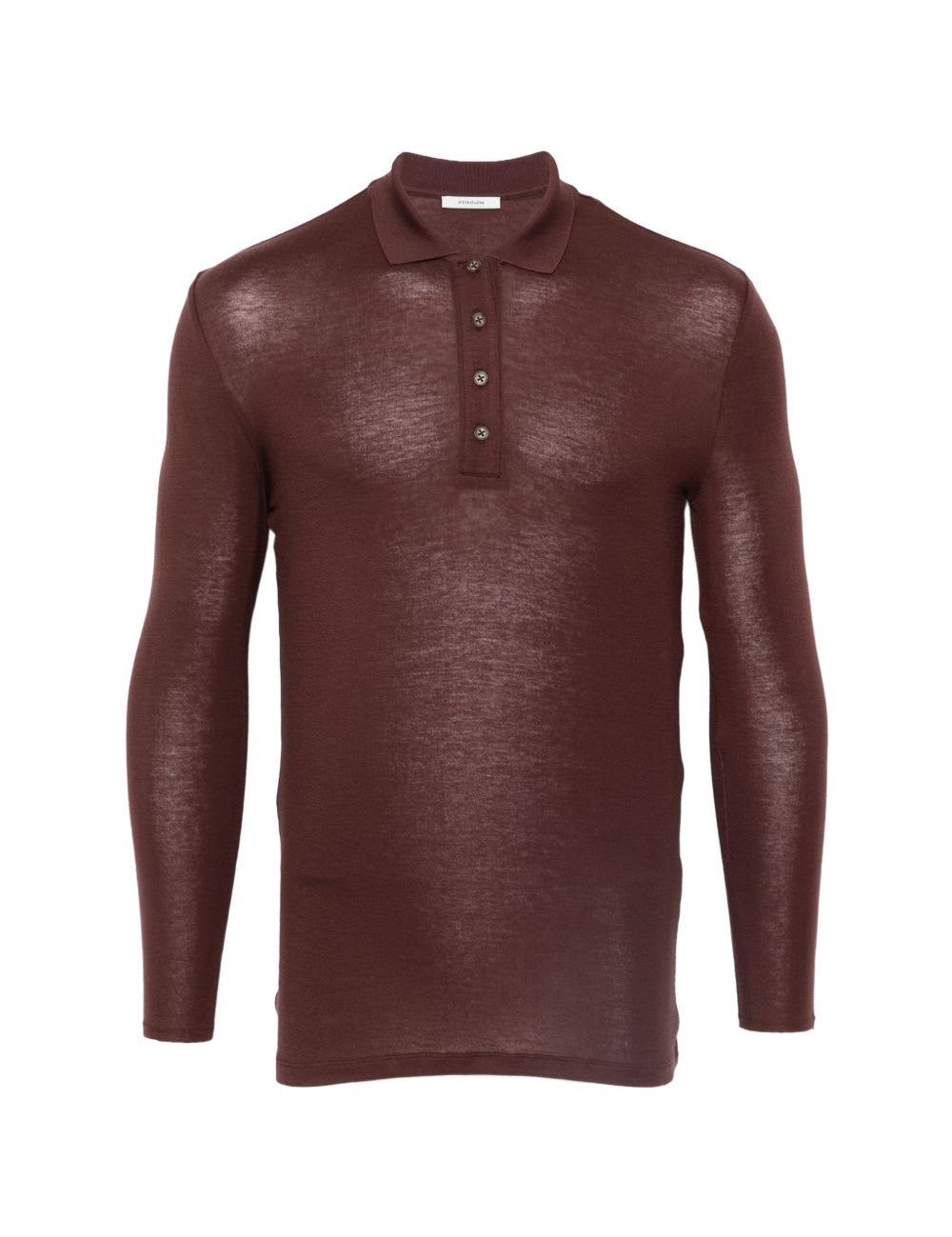 Polo a maniche lunghe in marrone Entire studios - unisex 