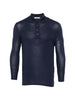 Long-sleeved polo shirt in Entire studios blue - unisex
