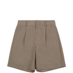 Shorts sartoriali a vita alta in marrone Entire studios - donna 