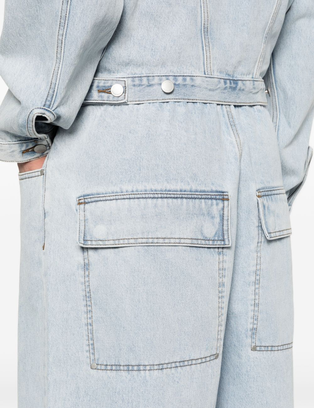 Pantaloncini elasticizzati con tasca Spar in blu Entire studios - unisex 