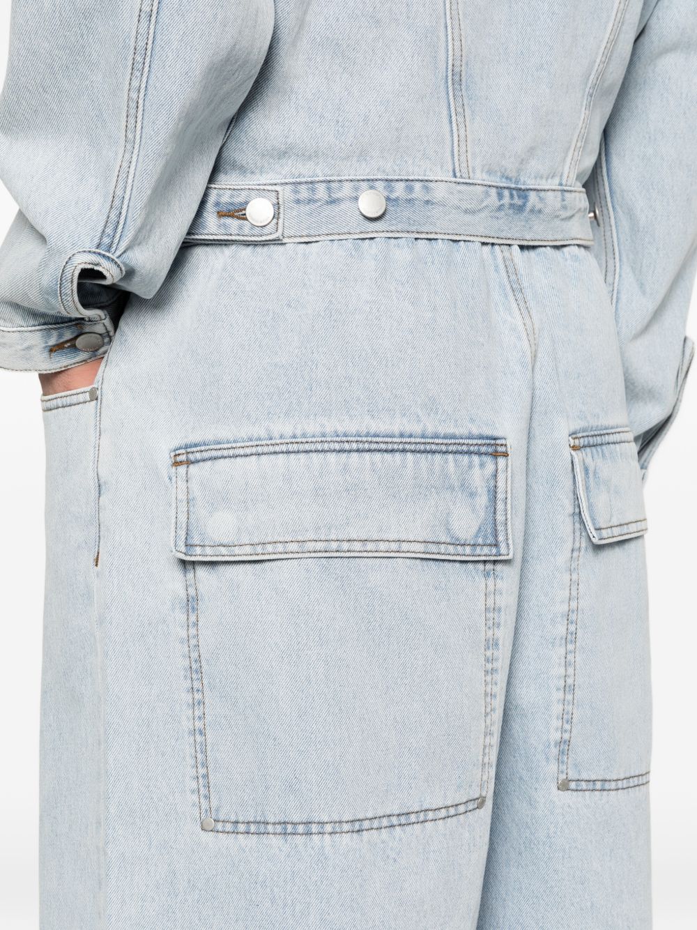 Pantaloncini elasticizzati con tasca Spar in blu Entire studios - unisex 