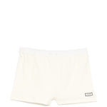 Shorts con vita elasticizzata in beige Entire studios - donna 