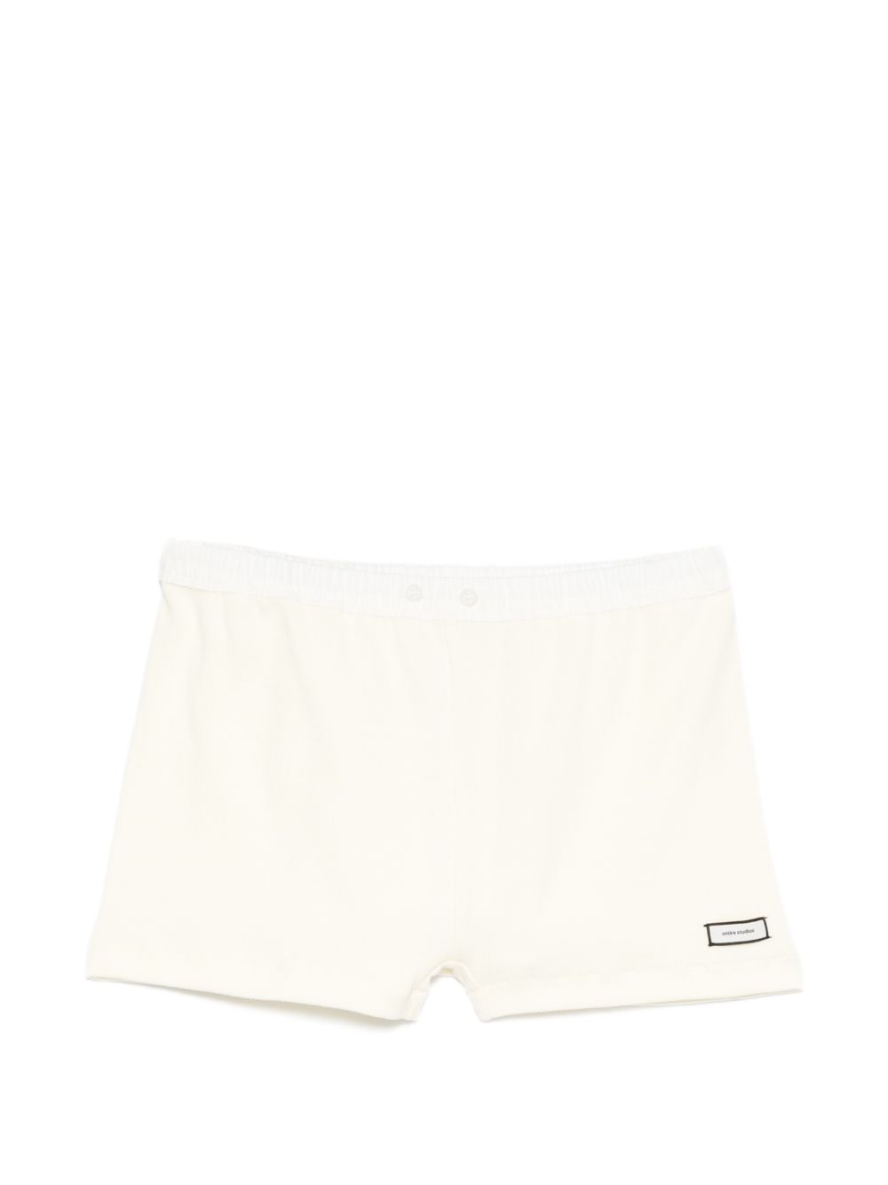 Shorts con vita elasticizzata in beige Entire studios - donna 