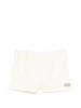 Shorts con vita elasticizzata in beige Entire studios - donna