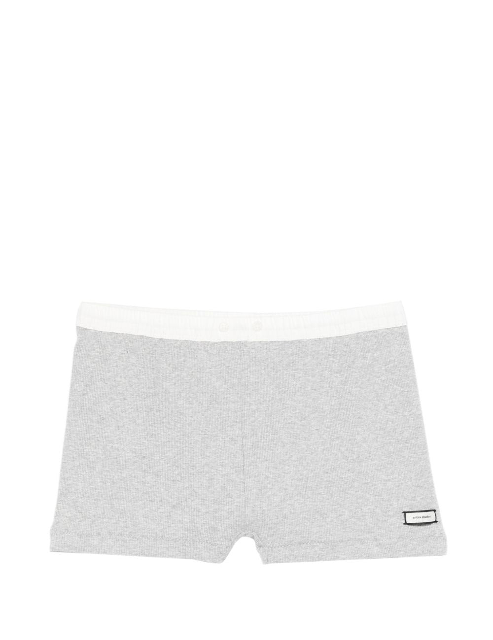 Shorts con vita elasticizzata in grigio Entire studios - donna 