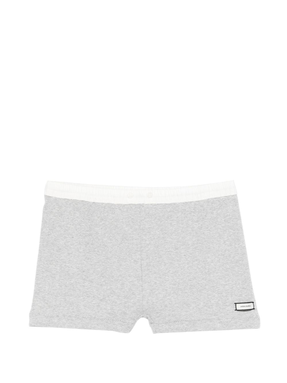 Shorts con vita elasticizzata in grigio Entire studios - donna 