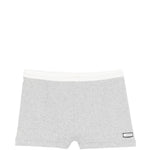 Shorts con vita elasticizzata in grigio Entire studios - donna 