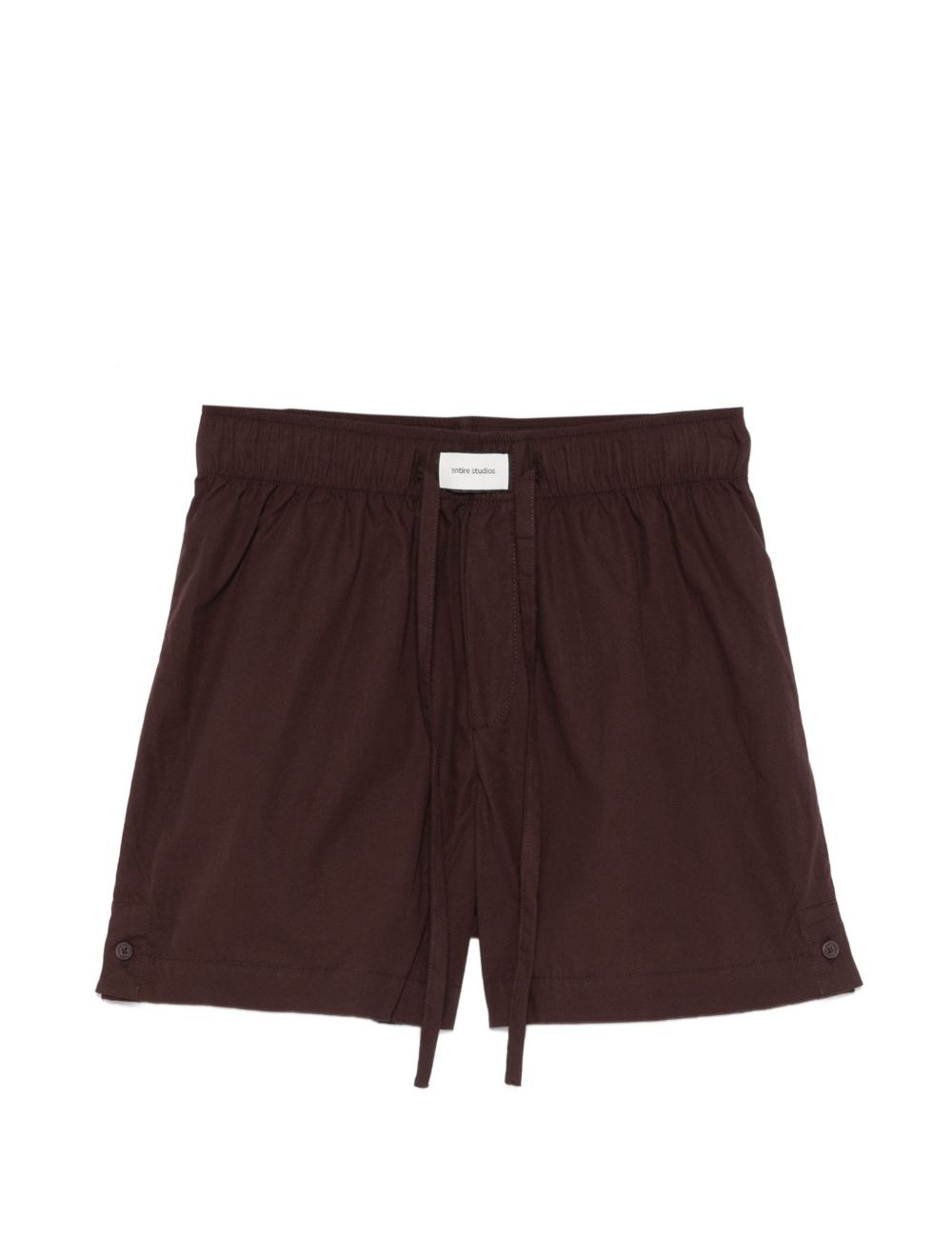 Shorts con coulisse in marrone Entire studios - donna 
