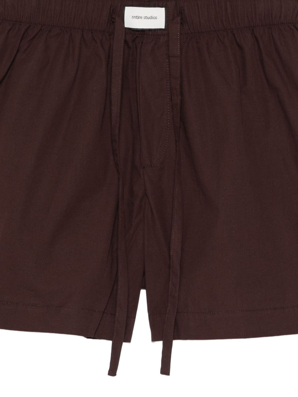 Shorts con coulisse in marrone Entire studios - donna 