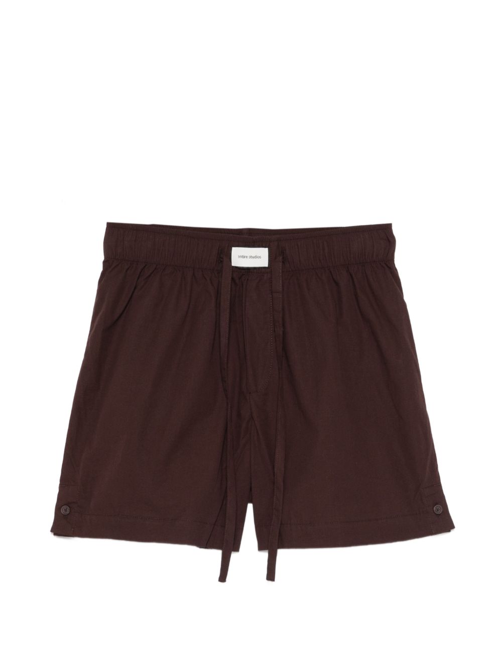Shorts con coulisse in marrone Entire studios - donna 