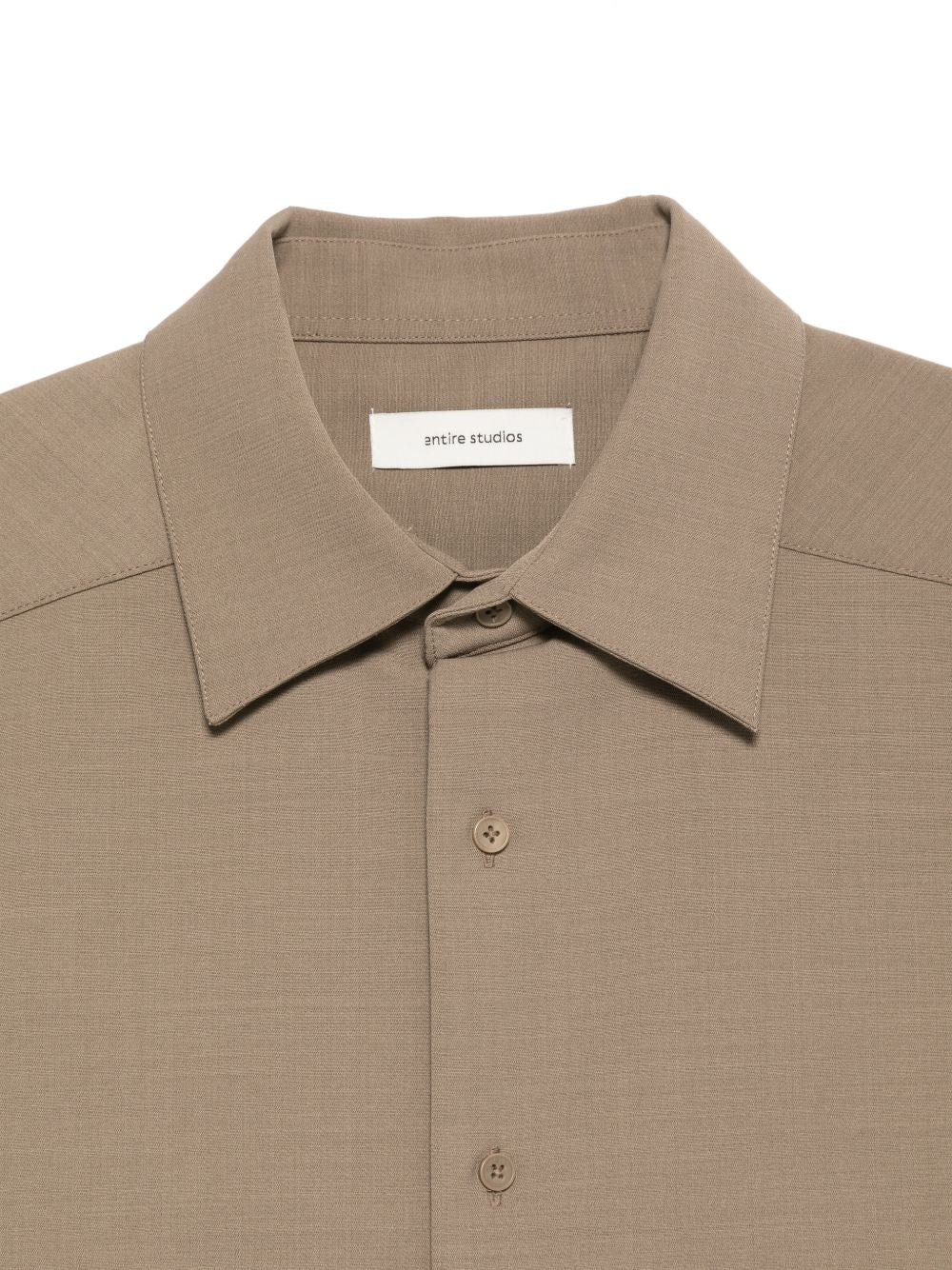 Camicia a maniche corte in marrone Entire studios - unisex 