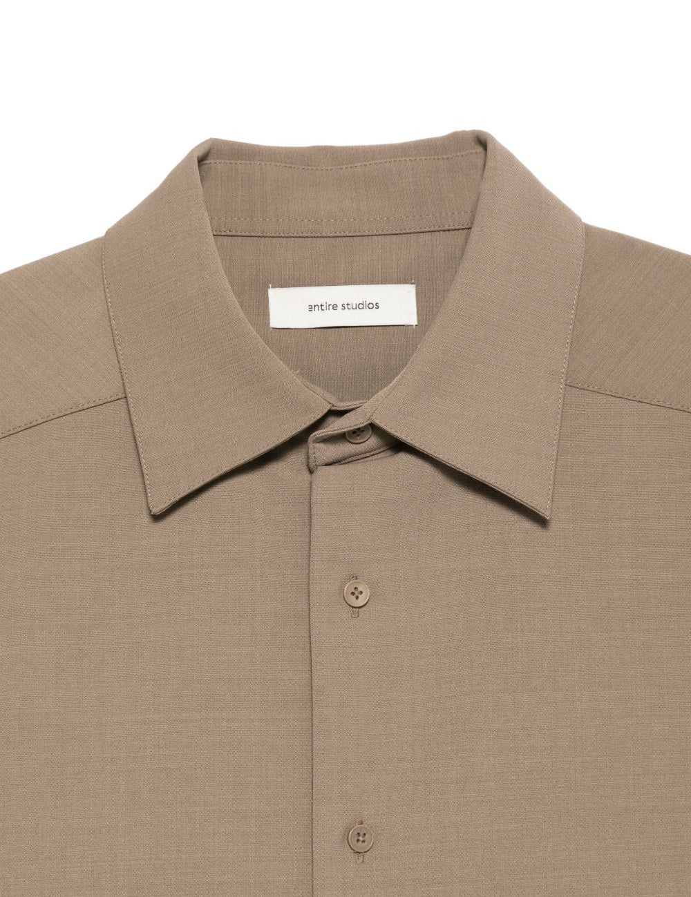 Camicia a maniche corte in marrone Entire studios - unisex 
