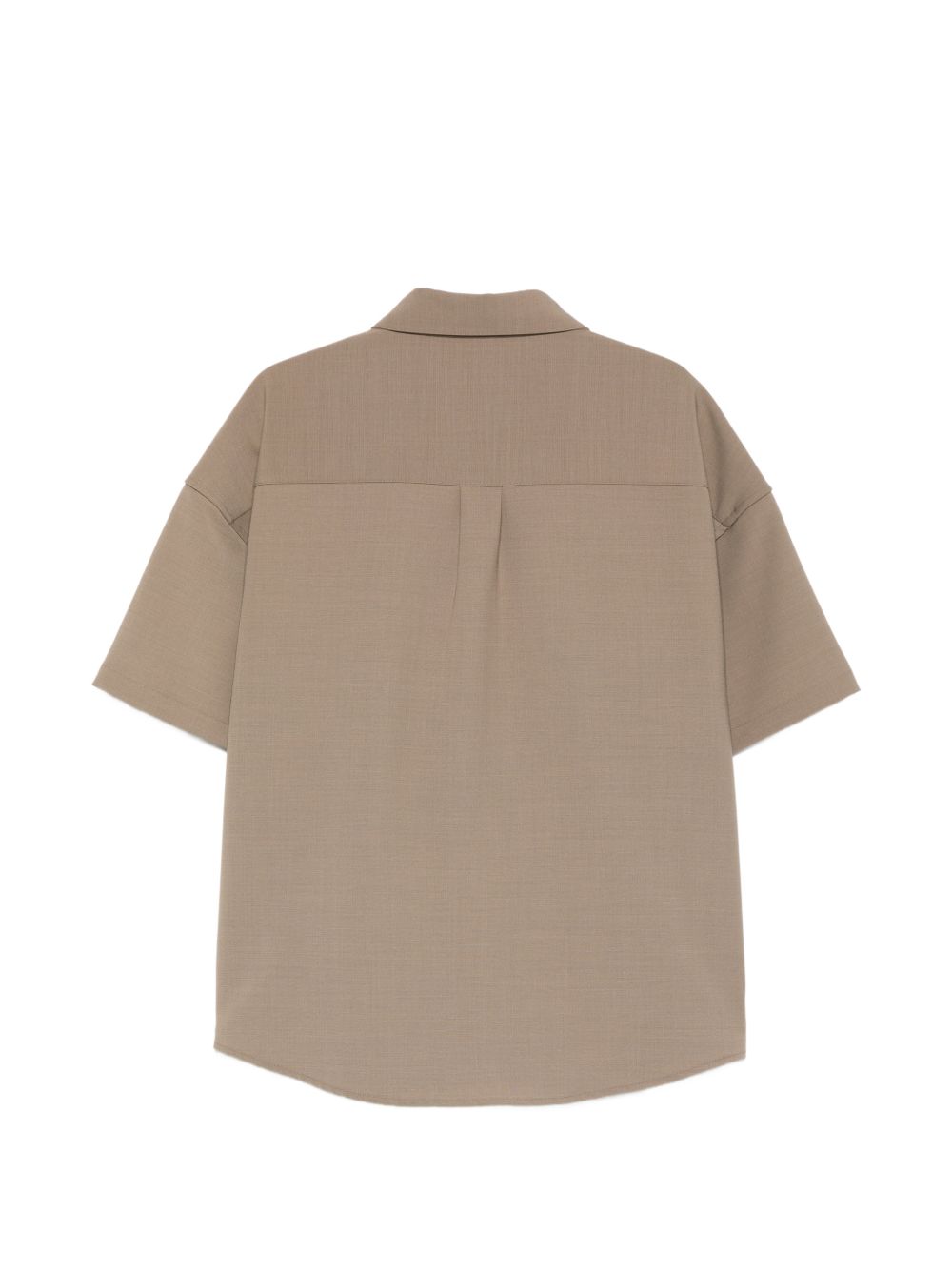 Camicia a maniche corte in marrone Entire studios - unisex 