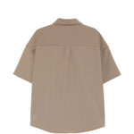 Camicia a maniche corte in marrone Entire studios - unisex 