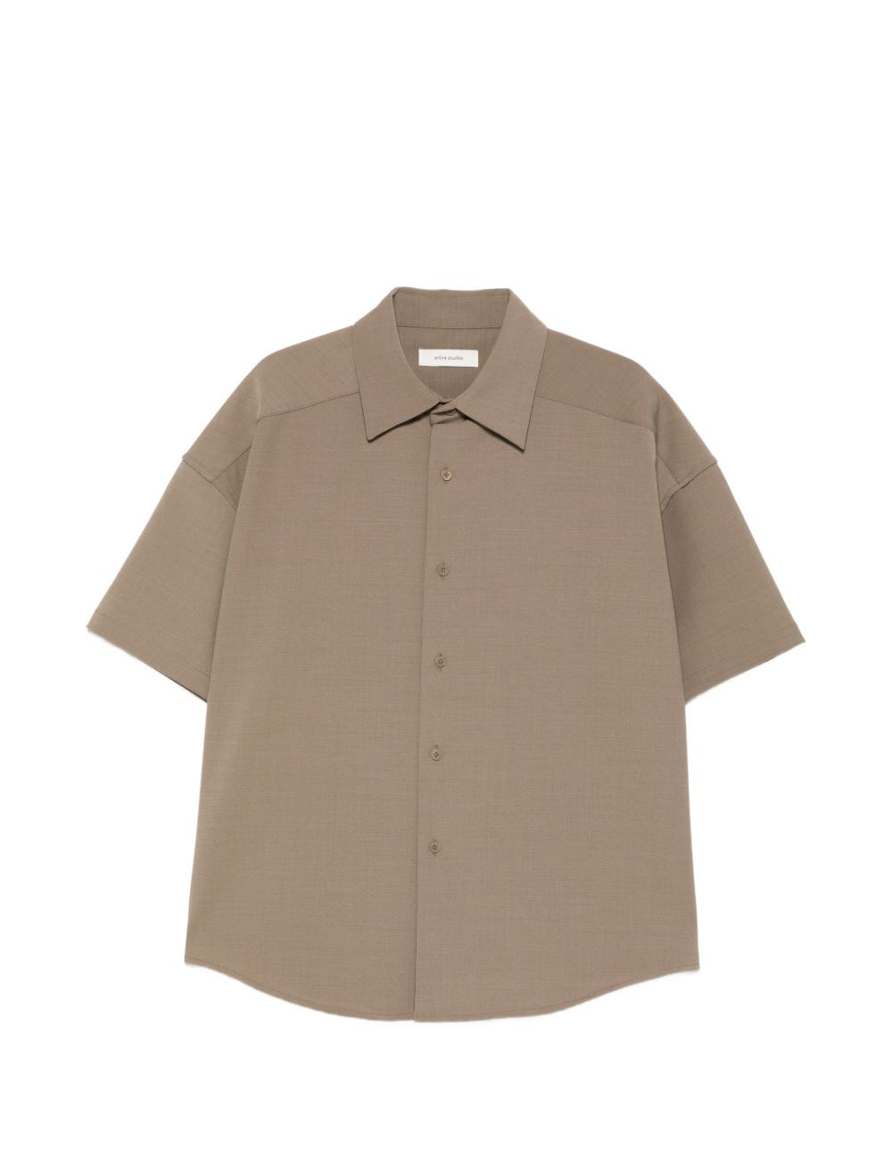 Camicia a maniche corte in marrone Entire studios - unisex 