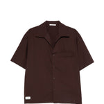 Camicia a maniche corte in marrone Entire studios - unisex 