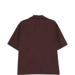 Camicia a maniche corte in marrone Entire studios - unisex 