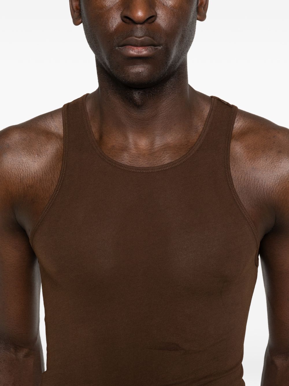 Canotta a coste muscle in marrone Entire studios - unisex 