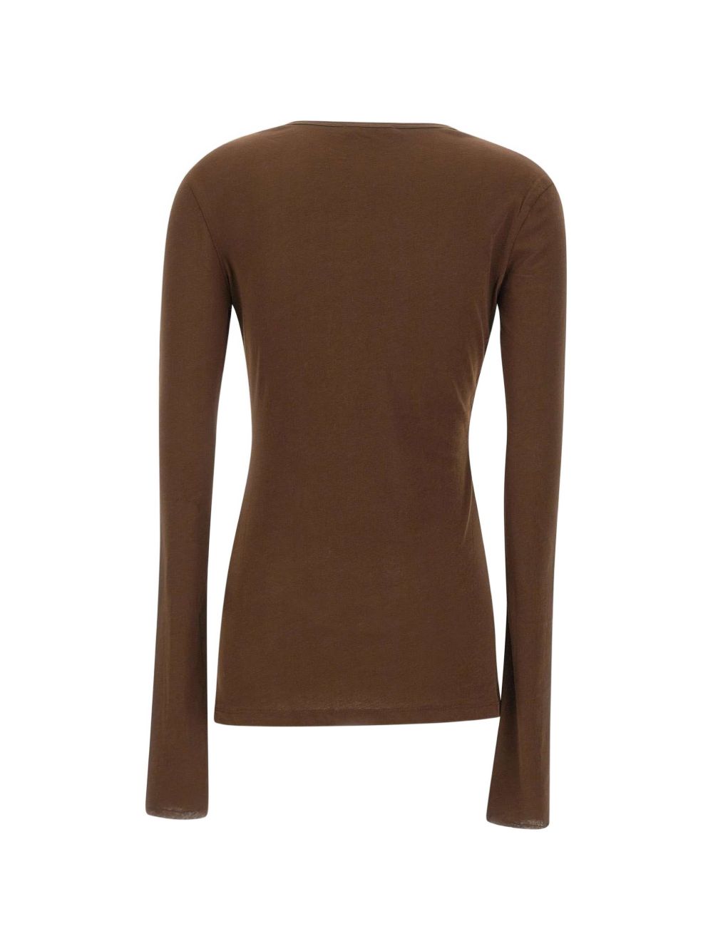 Top trasparente a maniche lunghe in marrone Entire studios - unisex 