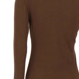 Top trasparente a maniche lunghe in marrone Entire studios - unisex 