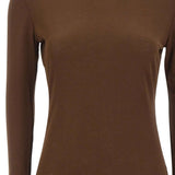 Top trasparente a maniche lunghe in marrone Entire studios - unisex 