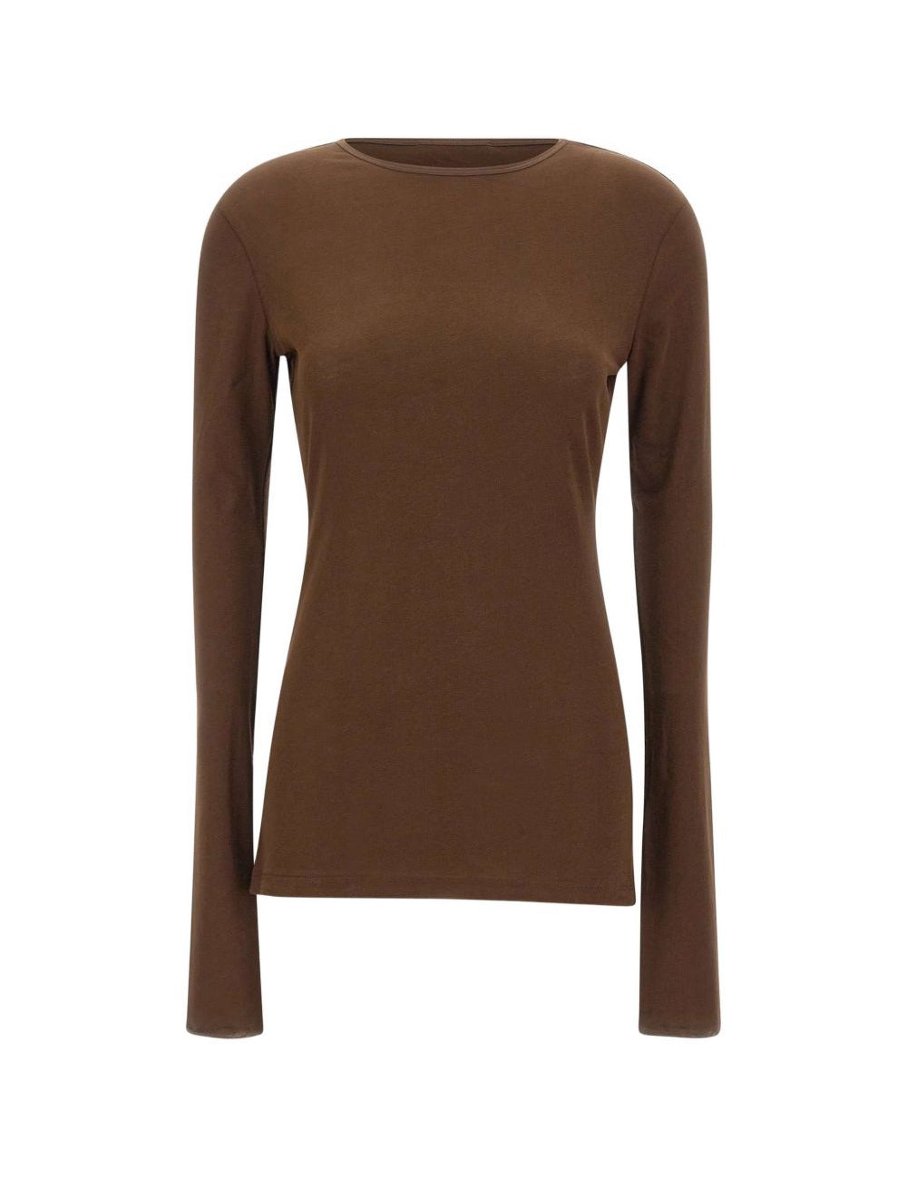 Top trasparente a maniche lunghe in marrone Entire studios - unisex 