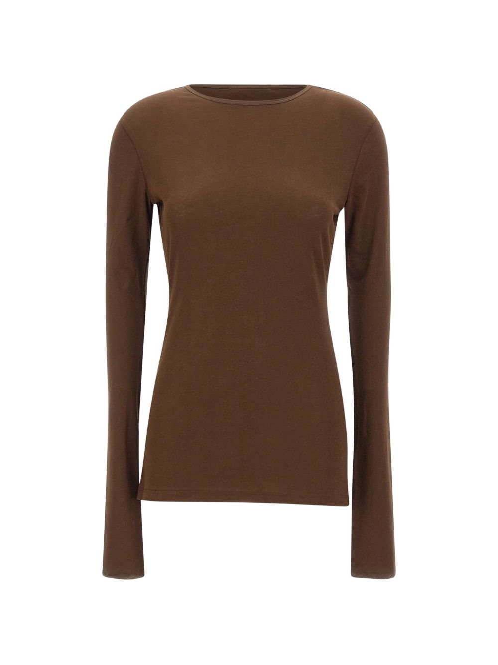 Top trasparente a maniche lunghe in marrone Entire studios - unisex 
