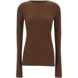 Top trasparente a maniche lunghe in marrone Entire studios - unisex 