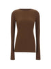 Entire Studios brown transparent long-sleeved top - unisex