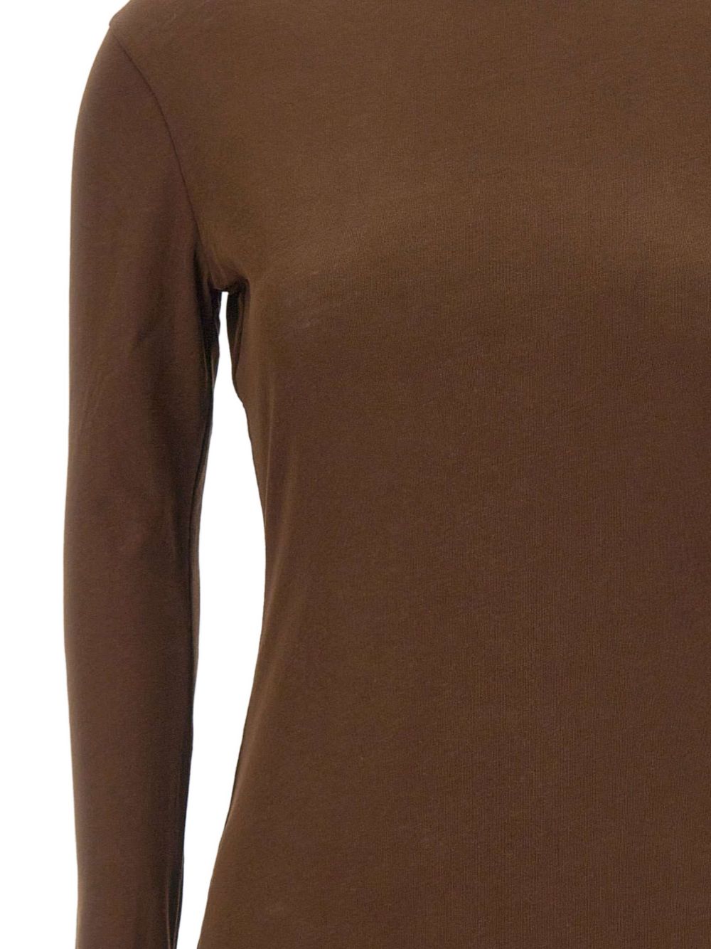 Top trasparente a maniche lunghe in marrone Entire studios - unisex 