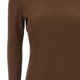 Top trasparente a maniche lunghe in marrone Entire studios - unisex 